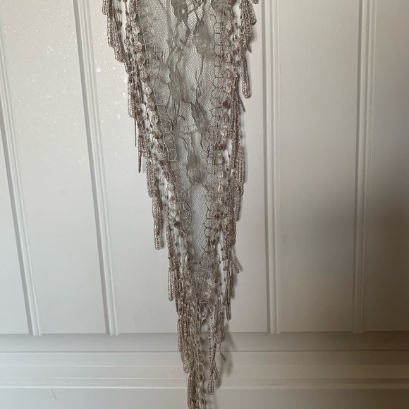 Delicate lacy scarve